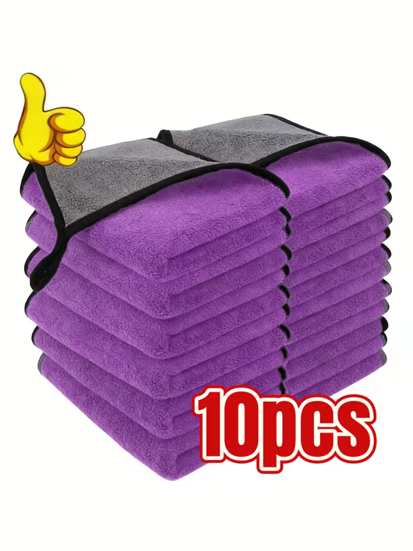 10枚入り両面コーラルベルベットマイクロファイバークリーニン - Microfiber Towel Detailing のレビューと価格