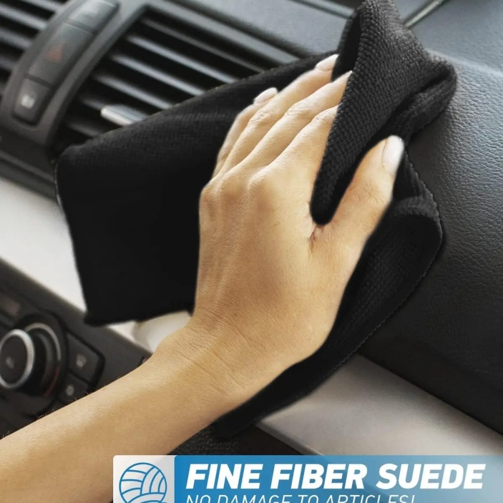 黒色マイクロファイバークリーニングクロス 吸水タオル 洗車  - Microfiber Towel Detailing のレビューと価格