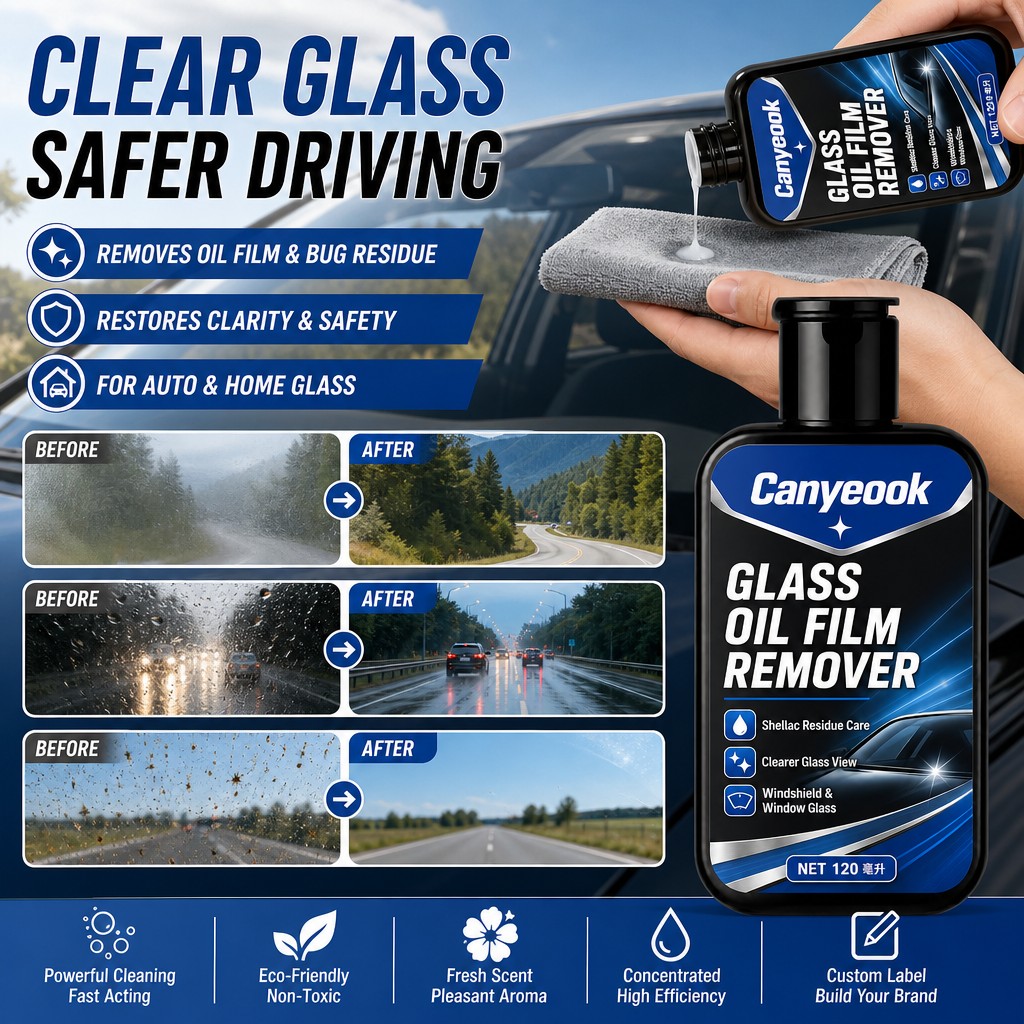 CANYEOOK ガラスクリーナー 120ml。油膜、虫の分 - Glass Cleaner Streak のレビューと価格
