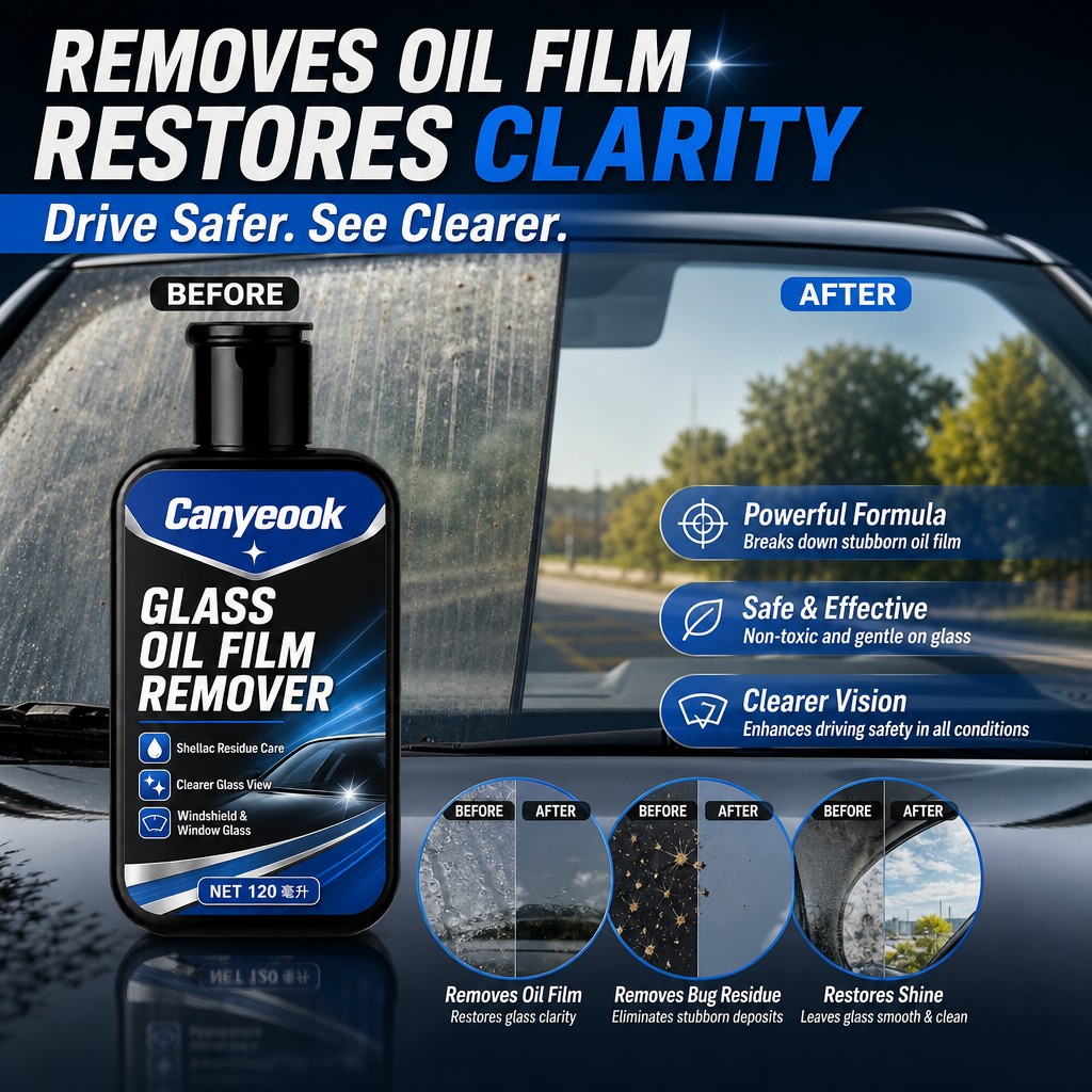 CANYEOOK ガラスクリーナー 120ml。油膜、虫の分 - Glass Cleaner Streak のレビューと価格